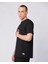 Connel Tee Erkek Siyah Comfort Fit Tişört 4