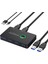 USB Kvm Anahtarı USB 3.0 Kvm USB Switcher Klavye Fare Yazıcı Mi Kutusu 2 Adet Bağlantı Noktası Paylaşımı 4 Adet Cihaz USB Hub (Yurt Dışından) 1