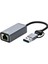 Çift Başlı USB Tip C Ethernet Adaptörü Ağ Kartı USB Tip-C'den RJ45'E 1000 Mbps Ağ Adaptörü Masaüstü Dizüstü Bilgisayar Için (Yurt Dışından) 2