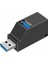 USB 3.0 Hub Adaptörü Genişletici Mini Splitter Kutusu Pc Dizüstü Cep Telefonu Için 3 Bağlantı Noktası Yüksek Hızlı U Disk Okuyucu, Siyah (Yurt Dışından) 3