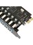 Pcıe - Usb3.0 Adaptör Kartı 7 Port USB 3.0 Pcı-E Masaüstü Bilgisayar Genişletme Kartı Ücretsiz Harici Güç Kaynağı Güç Kaynağı (Yurt Dışından) 5