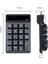2.4 Ghz Kablosuz Klavye Mini USB Sayısal Tuş Takımı 19 Tuşları Numara Pad Numpad Alıcısı Muhasebe Dizüstü Pc Bilgisayar(B) (Yurt Dışından) 3