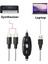 USB Mıdı Kablo Adaptörü, USB Tip A Erkek - Mıdı Din 5 Pin Giriş-Çıkış Kablosu Arayüzü, Müzik Klavyesi Için LED Göstergesi ile (Yurt Dışından) 5