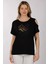 Oversize Omuz Detaylı Kısa Kol Minimalist Kadın T-Shirt 5