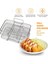 Ninja Dual Air Fryer Için Air Fryer Rafı 304 Paslanmaz Çelik Çok Katmanlı Kurutma Rafı Tost Rafı Air Fryer Aksesuarları (Yurt Dışından) 3