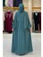 Şallı Kruvaze Namaz Elbisesi 6027 Mint 2