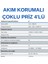 Akım Korumalı Priz (4'lü Schuko) Eaton Protection Strip 4 DIN - PS4D 2