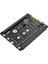 M.2 Nvme Anahtar M Ssd'den SFF-8639 U.2 Adaptör Yükseltici Dönüştürücü Çerçeve Braketi Desteği 2230 2242 2260 2280 M.2 SSD (Yurt Dışından) 1
