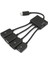 2 Adet 4 Port-Usb Otg Hub Kablo Konektörü Spliter Adaptörü Android Tablet Bilgisayar Pc Için Güç Şarj (Yurt Dışından) 3