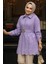 Güpürlü Lila Tesettür Tunik 14252LILA 2