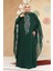 Panço Detaylı Yeşil Tesettür Abaya 25914Y 3