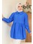 Bebe Yaka Sax Mavisi Tesettür Tunik 40691SX 2