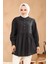 Bebe Yaka Siyah Tesettür Tunik 40691S 2