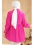 Bebe Yaka Fuşya Tesettür Tunik 40691FU 4