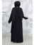 Boncuk Işlemeli Siyah Tesettür Abaya 29121S 4