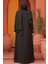 Boncuk Detaylı Siyah Tesettür Abaya 26331S 3