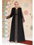 Nakış Işlemeli Siyah Tesettür Abaya 29114S 1