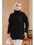 Siyah Tesettür Kazak Tunik 40674S 1