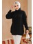 Siyah Tesettür Kazak Tunik 40674S 2