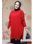 Kırmızı Tesettür Kazak Tunik 17203K 2