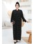 Inci Işlemeli Lacivert Tesettür Abaya Takım 42781S 1