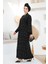 Inci Işlemeli Lacivert Tesettür Abaya Takım 42781S 2