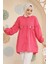 Nakış Desenli Fushia Tesettür Tunik 40603F 2
