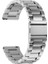 Hızlı Çıkarılan Metal Zincir Saat Kordonları Gümüş 16 mm 2