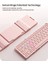 Katlanabilir Bluetooth Klavye Pembe 4