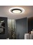 50 cm Akrilikli Yuvarlak Kumandalı,dimli 3 Işık Renkli LED Tavan Lambası, Modern Avize 3