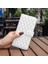 Xiaomi Redmi Için Note 14 Pro+ 5g/note 14 Pro 5g/poco X7 5g Kılıf Eşkenar Dörtgen Telefon Deri Kapak Standı-Beyaz (Yurt Dışından) 5