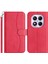Xiaomi Redmi Için Not 14 Pro 4g Standlı Kılıf Askılı Pu Deri Cüzdan Telefon Kapağı S Şekli Dikiş Tasarımı-Gül (Yurt Dışından) 1