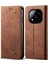 Xiaomi Redmi Için Not 14 Pro 5g/poco X7 5g Kılıf Kot Kumaş Doku Çizilmez Deri Halkalı Telefon Kılıfı Kapak-Kahve (Yurt Dışından) 1