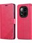 Xiaomi Redmi Için Not 14 Pro 5g/poco X7 5g Kılıf Çizilmez Pu Deri Standı Cüzdan Telefon Kapağı-Kırmızı (Yurt Dışından) 1