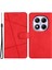 Xiaomi Redmi Note 14 Pro 4g Cüzdan Kılıf Hattı Baskılı Ten-Dokunmatik Deri Flip Telefon Kapağı-Kırmızı (Yurt Dışından) 1