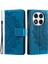 Xiaomi Redmi Note 14 Pro 4g Standlı Kılıf Baskılı Totem Pu Deri Cüzdan Telefon Kapağı-Mavi Için (Yurt Dışından) 1
