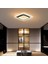 50 x 50 cm Akrilikli Kare Kumandalı Dimli 3 Işık Renkli LED Tavan Lambası, Modern Avize 2
