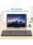 Katlanabilir Bluetooth Klavye, Ios, Android, Windows Pc Dizüstü Akıllı Telefon Için USB Şarj Edilebilir Kablosuz Klavye - Gri (Yurt Dışından) 2