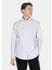 Regular Fit Shirt Neck Düz Erkek Taş Uzun Kol Gömlek 1