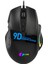 MS130 Kablolu 7200DPI 9 Makro Tuşlu Rgb LED Aydınlatmalı Gaming Optik Mouse Siyah 1