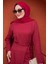 Anvelop Bağlamalı Etek Bluz Takım-Bordo 2