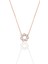 Gümüş Rose Baget Kesim Zirkon Taşlı Yıldız Çiçeği Kolye SGTL12792ROSE 1