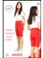 Biker Şort Kırmızı Yüksek Bel Iç Göstermez Esnek Yumuşak Likralı Soft Biker Basics HB4070 5