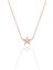 Gümüş Rose Zirkon Tek Taşlı Mini Buz Kristali Kar Tanesi Kolye SGTL12793ROSE 1