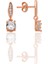 Gümüş Rose Zirkon Taşlı Sallantılı Tektaş Küpe SGTL12776ROSE 1