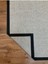Kumaş Bordür Bej Bukle Siyah Bordür Halı Salon Koridor Mutfak Çocuk Odası Halısı Kilim S263 3