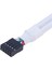 Ses Hd Uzatma Kablosu Pc Için Dıy 15 cm Bilgisayar Anakartı USB Uzatma Kablosu 9 Pin 1 Kadın 2 Erkek Y Splitter (Yurt Dışından) 1