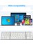 Katlanabilir Bluetooth Klavye, Ios, Android, Windows Pc Dizüstü Akıllı Telefon Için USB Şarj Edilebilir Kablosuz Klavye - Gümüş (Yurt Dışından) 4