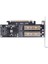 Pcıe X16 - M.2 M Anahtar Nvme Ssd+M.2 B Anahtar Sata Ssd+Msata SSD Adaptör Kartı 3 In 1 Masaüstü Bilgisayar Yükseltici Kart (Yurt Dışından) 4