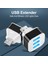 Usb2.0 Hub Splitter Hızlı Şarj 3 Port USB Genişletici Telefon Tablet Dizüstü Pc Şarj Adaptörü ile LED Göstergesi-B (Yurt Dışından) 3